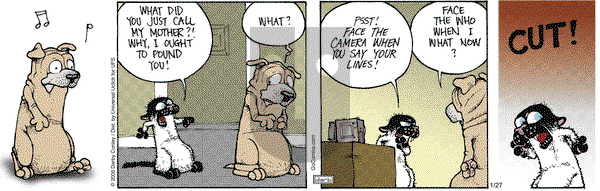 Get Fuzzy on Monday January 27, 2014 Comic Strip