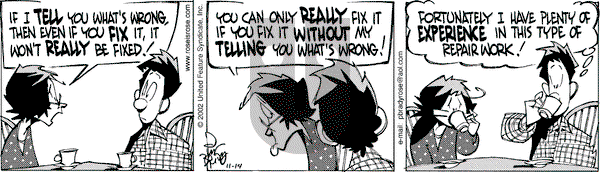 Rose is Rose on Thursday November 14, 2002 Comic Strip
