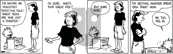 Calvin and Hobbes - Wednesday June 15, 2022 Comic Strip