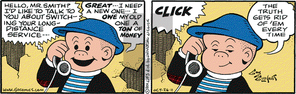 Nancy on Wednesday October 26, 2011 Comic Strip