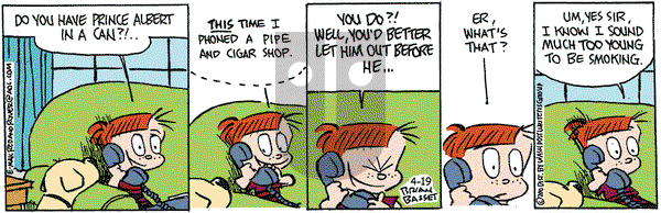 Red and Rover on Thursday April 19, 2001 Comic Strip