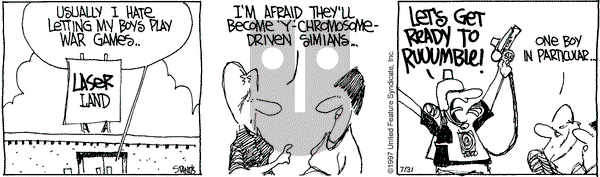 The Buckets on Thursday July 31, 1997 Comic Strip