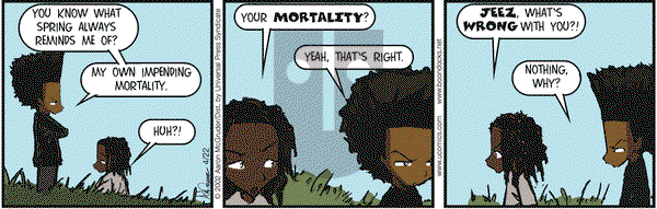 The Boondocks on Thursday April 22, 2004 Comic Strip
