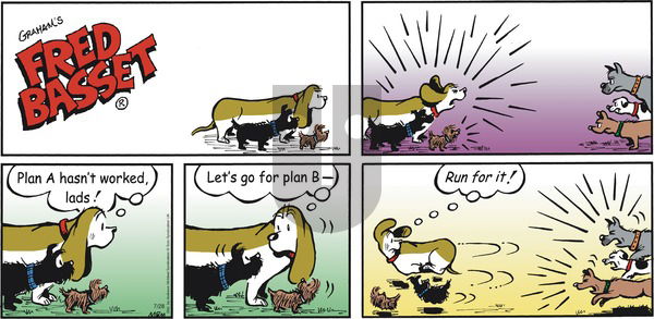 Fred Basset on Sunday July 28, 2019 Comic Strip