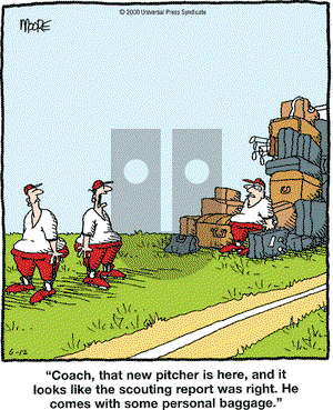 In the Bleachers on Monday June 12, 2000 Comic Strip