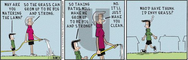 Grand Avenue on Monday July 15, 2024 Comic Strip