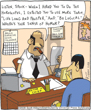 The Argyle Sweater - Monday November 3, 2008 Comic Strip