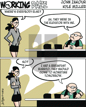 Working Daze on Friday April 13, 2007 Comic Strip