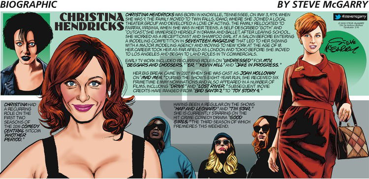 Biographic on Sunday February 16, 2020 Comic Strip