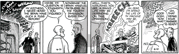 Alley Oop on Thursday June 21, 1956 Comic Strip