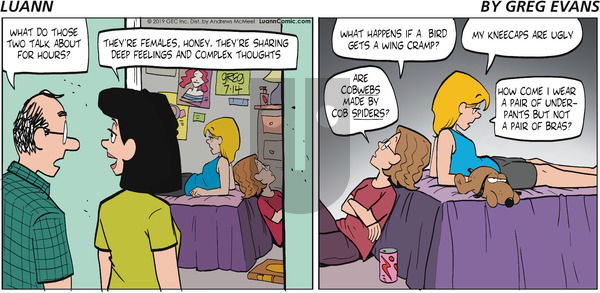 Luann on Sunday July 14, 2019 Comic Strip