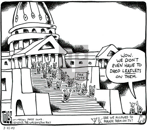 Tom Toles on Tuesday March 25, 2003 Comic Strip