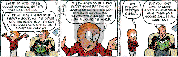Cleats on Tuesday February 1, 2005 Comic Strip