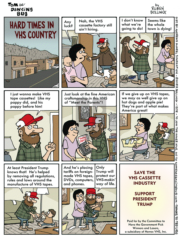 Tom the Dancing Bug on Friday March 9, 2018 Comic Strip