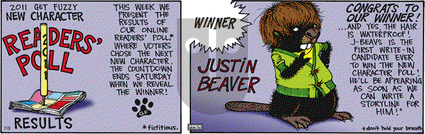 Get Fuzzy on Saturday July 9, 2011 Comic Strip