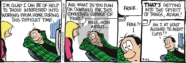 Adam@Home on Saturday September 22, 2001 Comic Strip