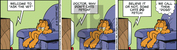 Garfield on Wednesday May 9, 2012 Comic Strip