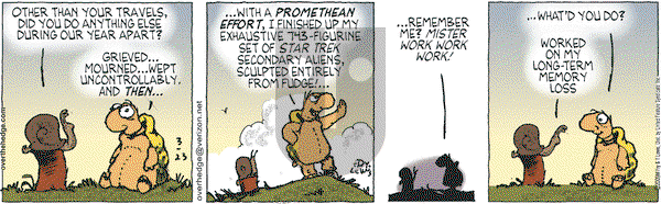 Over the Hedge on Monday March 23, 2009 Comic Strip
