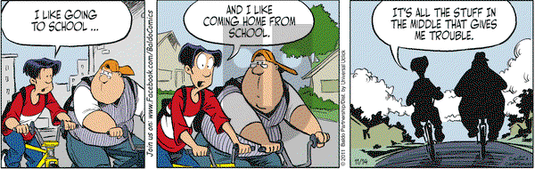 Baldo on Monday November 14, 2011 Comic Strip