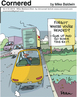 Cornered on Tuesday October 11, 2016 Comic Strip