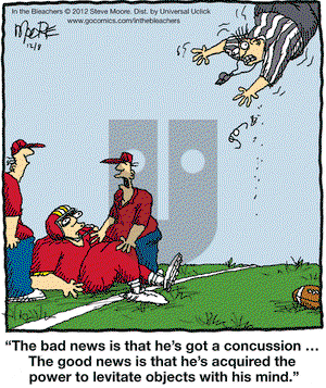 In the Bleachers on Saturday December 8, 2012 Comic Strip
