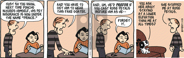 Pooch Cafe - Thursday January 12, 2012 Comic Strip