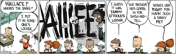 Wallace the Brave on Saturday December 8, 2018 Comic Strip