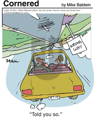 Cornered on Friday February 25, 2011 Comic Strip