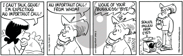 Arlo and Janis on Friday February 23, 1996 Comic Strip