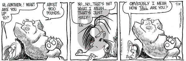The Grizzwells on Tuesday May 18, 1999 Comic Strip