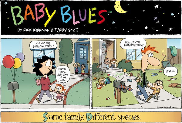 Baby Blues on Sunday March 9, 2008 Comic Strip