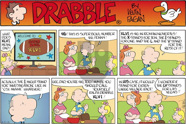 Drabble - Sunday February 5, 2012 Comic Strip