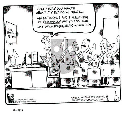 Tom Toles on Thursday December 14, 1995 Comic Strip