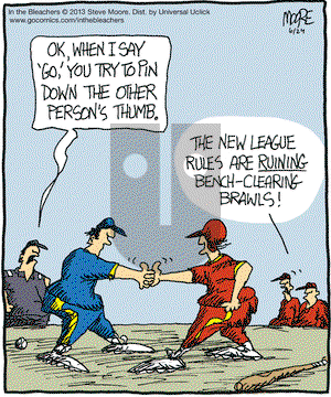 In the Bleachers on Monday June 24, 2013 Comic Strip