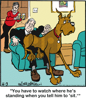 Marmaduke on Thursday April 3, 2014 Comic Strip