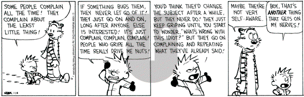 Calvin and Hobbes on Friday January 14, 1994 Comic Strip