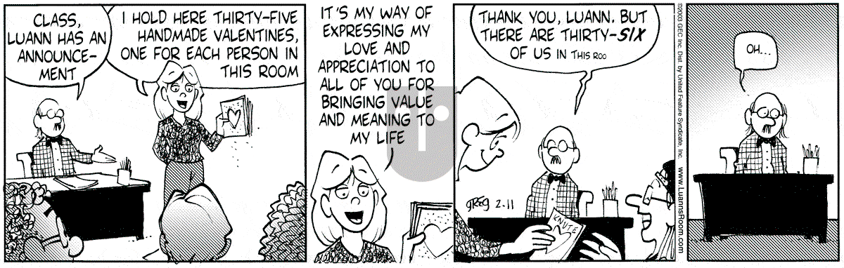 Luann - Tuesday February 11, 2003 Comic Strip