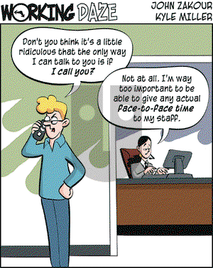 Working Daze on Monday August 4, 2003 Comic Strip