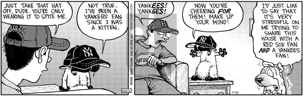 Get Fuzzy on Thursday July 19, 2001 Comic Strip