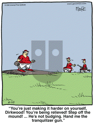 In the Bleachers on Friday June 23, 2006 Comic Strip