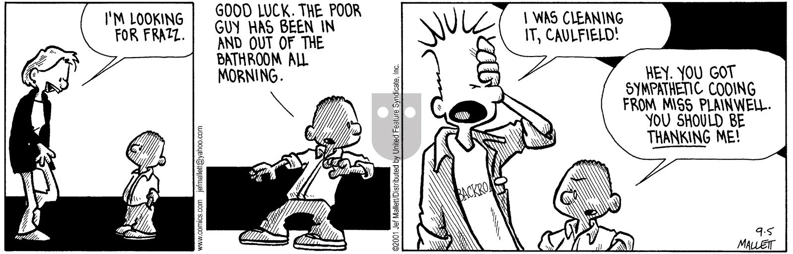 Frazz - Wednesday September 5, 2001 Comic Strip