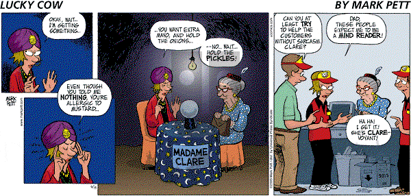 Lucky Cow on Sunday June 15, 2003 Comic Strip