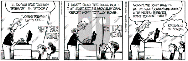 Grand Avenue on Tuesday November 11, 2003 Comic Strip