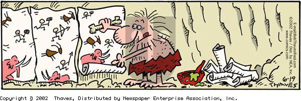 Frank and Ernest on Wednesday June 19, 2002 Comic Strip