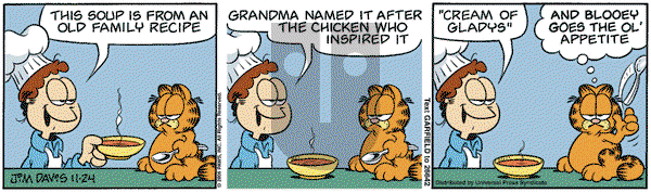 Garfield on Friday November 24, 2006 Comic Strip
