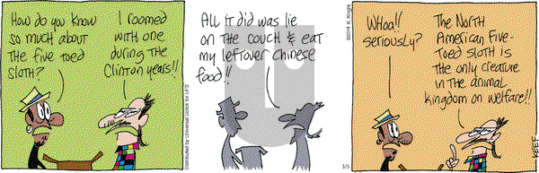 The Knight Life on Wednesday March 5, 2014 Comic Strip