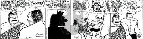 Alley Oop on Wednesday June 21, 2000 Comic Strip