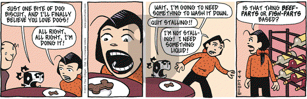 Pooch Cafe on Friday April 4, 2014 Comic Strip