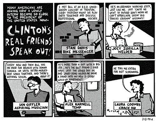Ted Rall on Thursday February 12, 1998 Comic Strip