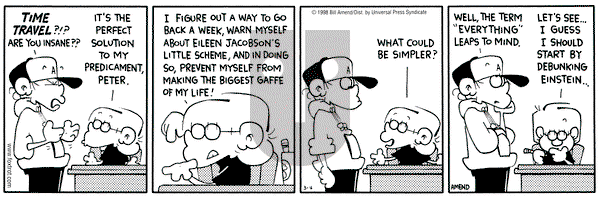 FoxTrot on Wednesday March 4, 1998 Comic Strip